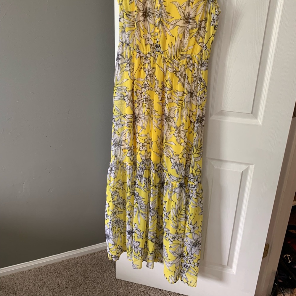 Chiffon overlay maxi dress